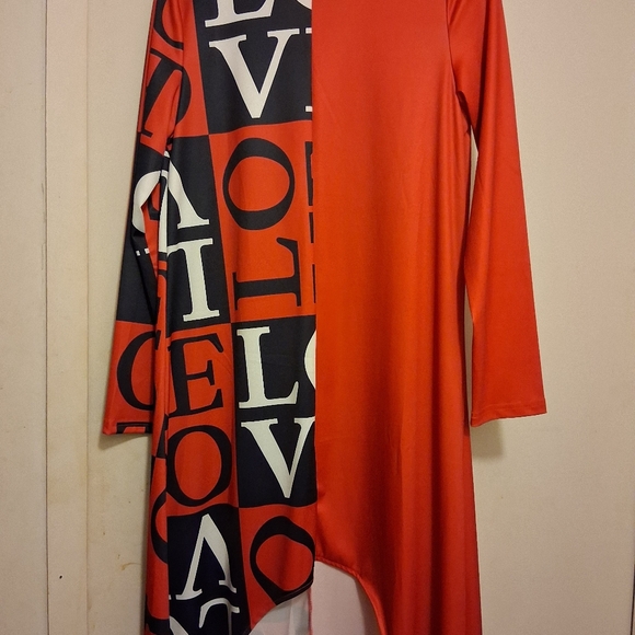 Dresses & Skirts - Red and Black Asymmetrical Dress